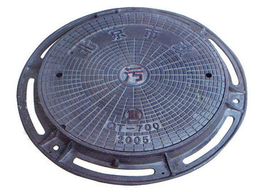 OEM Ductile Iron Putaran Inspeksi Sampul Iron Manhole Cover Dengan Frame