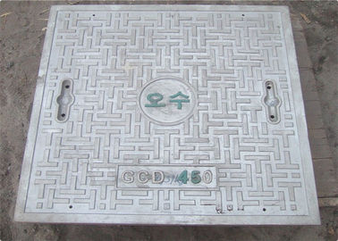 OEM Cast Iron Square Manhole Cover Ukuran Disesuaikan EN124 B125 600x600mm
